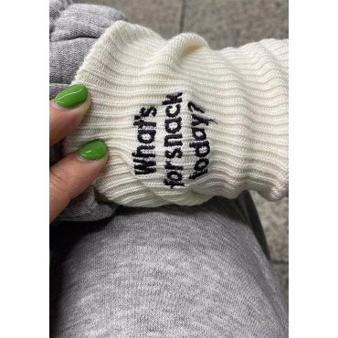What's For Snack Today Crew Socks