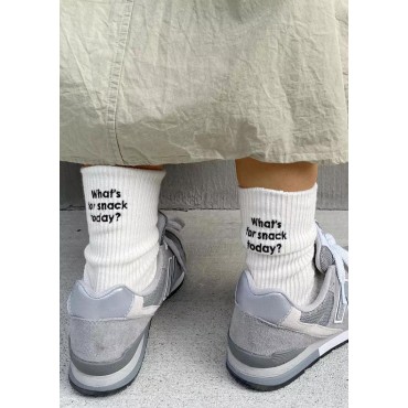 What's For Snack Today Crew Socks