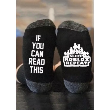 Eat Sleep Roblox Repeat Crew Socks