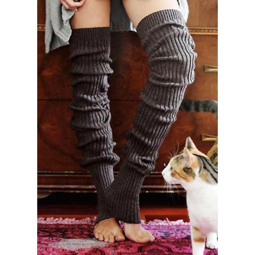 Thickened Warm Thigh-High Knitting Socks