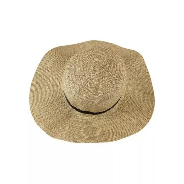 Summer Sun Protection Rolled Up Straw Hat
