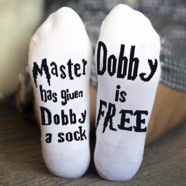 Master Has Given Dobby A Sock Dobby Is  Crew Socks