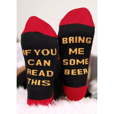 If You Can Red This Please Bring Me Whisky Crew Socks