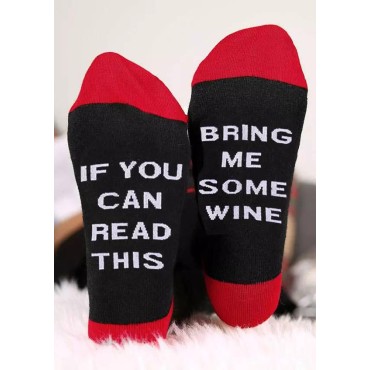If You Can Red This Please Bring Me Whisky Crew Socks