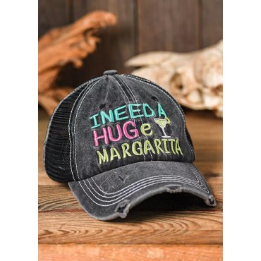 I Need A Huge Margarita Hollow Out Baseball Cap