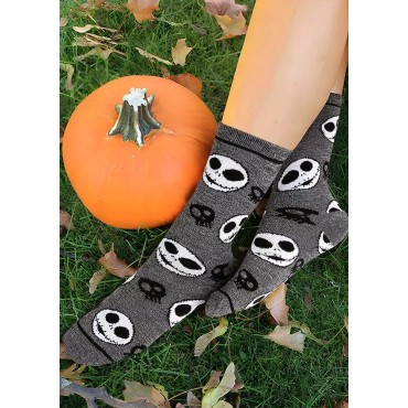 Halloween Skull Casual Crew Socks