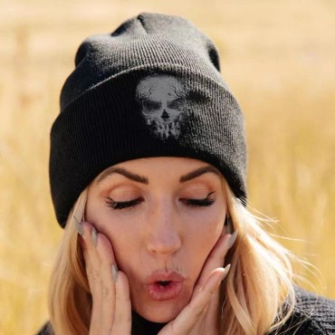 Halloween Skull Knitted Beanie Hat