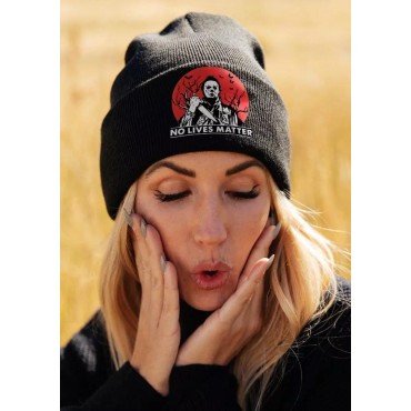 Halloween No Lives Matter Knitted Beanie Hat