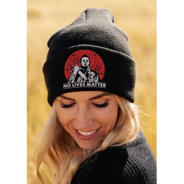 Halloween No Lives Matter Knitted Beanie Hat