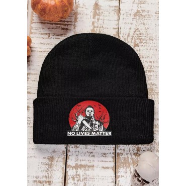 Halloween No Lives Matter Knitted Beanie Hat
