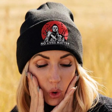 Halloween No Lives Matter Knitted Beanie Hat