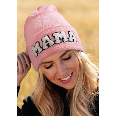 Mama Knitted Embroidery Hat