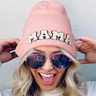 Mama Knitted Embroidery Hat