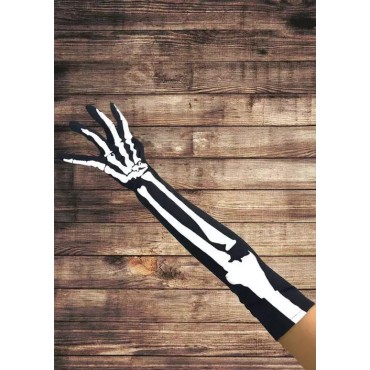Halloween Costumes Horror Skeleton Long Gloves