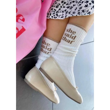 She Said That Crew Socks