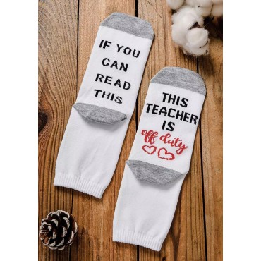 If You Can Read This This Nurse Is Off Duty Crew Socks