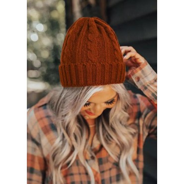 Twist Knitted Warm Beanie Hat
