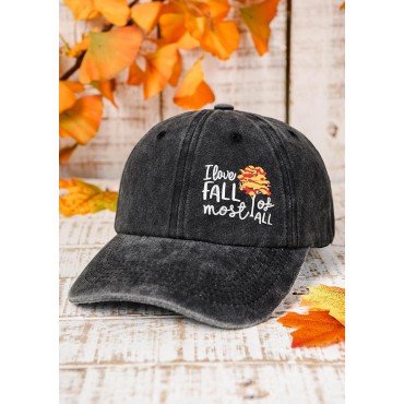I Love Fall Most Of All Baseball Cap