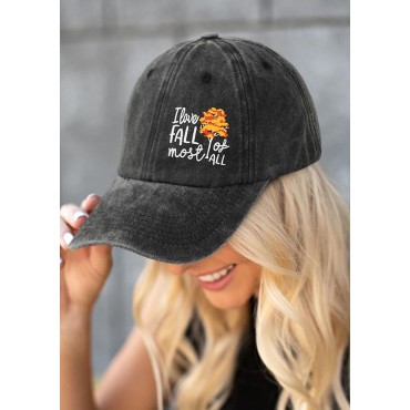 I Love Fall Most Of All Baseball Cap