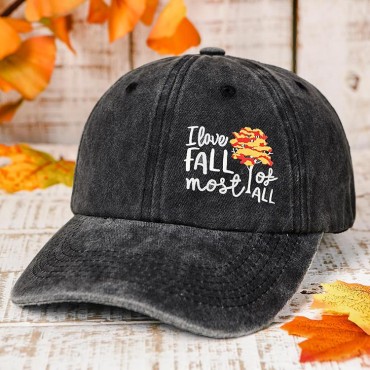 I Love Fall Most Of All Baseball Cap