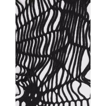 Halloween Skull Spider Fishnet Socks - Black
