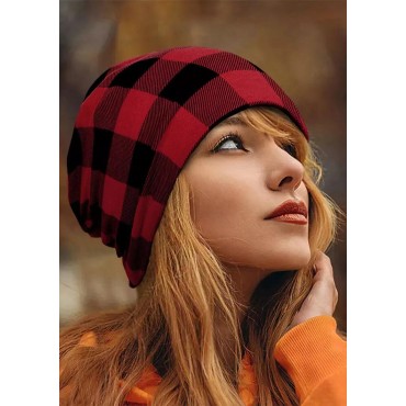Buffalo Plaid Hollow Out Hat