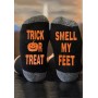 Halloween Trick Or Treat Smell My Feet Pumpkin Crew Socks