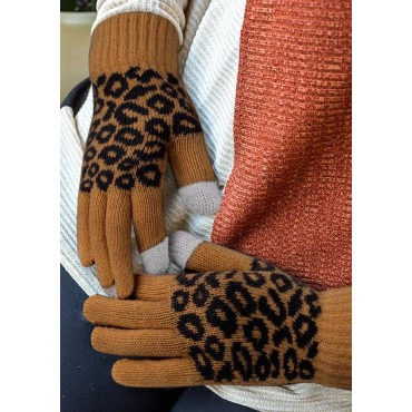 Leopard Winter Warm Gloves