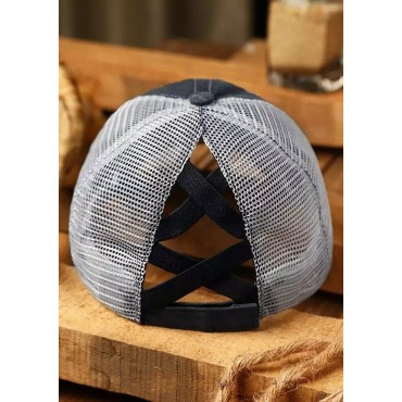 Kayak Hair Don't Care Mesh Criss-Cross Baseball Cap