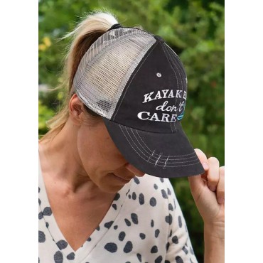 Kayak Hair Don't Care Mesh Criss-Cross Baseball Cap