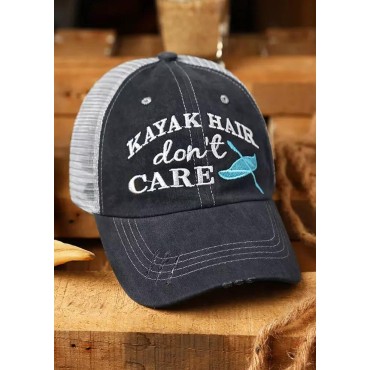 Kayak Hair Don't Care Mesh Criss-Cross Baseball Cap