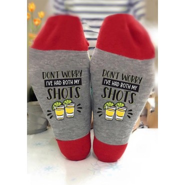 Don't Worry I've Had Both My Shots Crew Socks