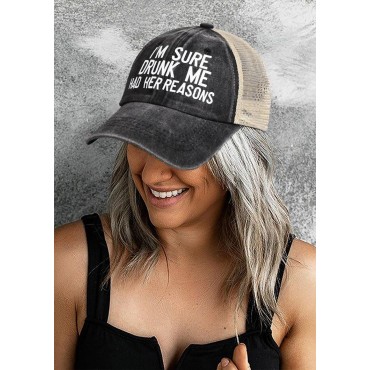 I'm Sure Drunk Me Had Her Reasons Baseball Cap - Black