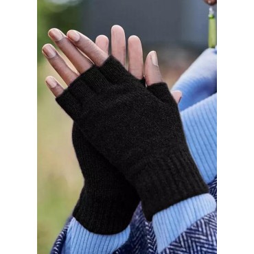 Women Outdoor Warm Half Fingerless Gloves