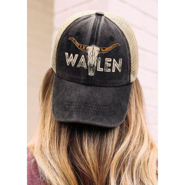 Steer Skull Mesh Splicing Baseball Cap