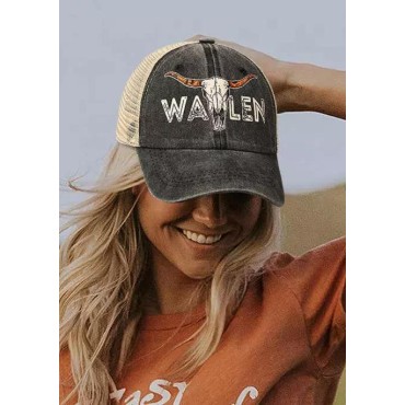 Steer Skull Mesh Splicing Baseball Cap