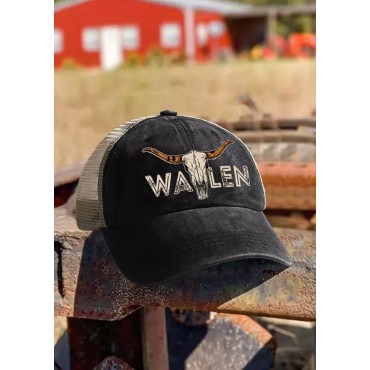 Steer Skull Mesh Splicing Baseball Cap