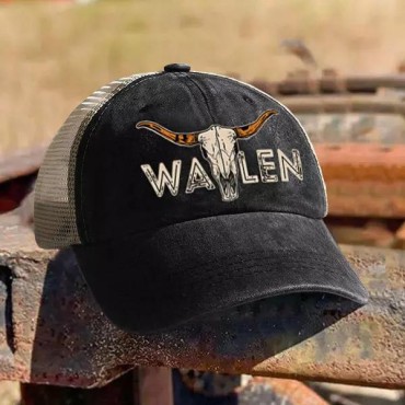 Steer Skull Mesh Splicing Baseball Cap