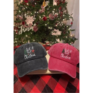 Just A Girl Who Loves Christmas Tree Heart Baseball Cap