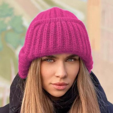 Soft Warm Knitted Beanie Hat with Ear Flaps