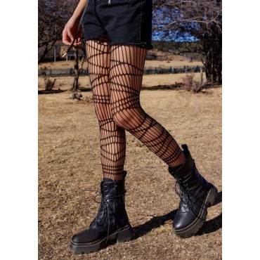Hollow Out See-Through Fishnet Socks - Black