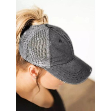 Leopard Mesh Criss-Cross Hollow Out Baseball Cap