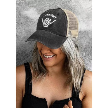 Stay Spooky Skeleton Hand Baseball Cap