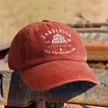 Halloween Home Of The Black Flame Candle Baseball Cap