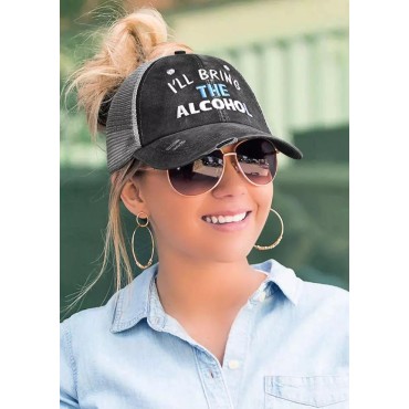 I'll Bring The Alcohol Criss-Cross Baseball Cap - Gray
