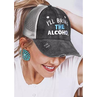 I'll Bring The Alcohol Criss-Cross Baseball Cap - Gray