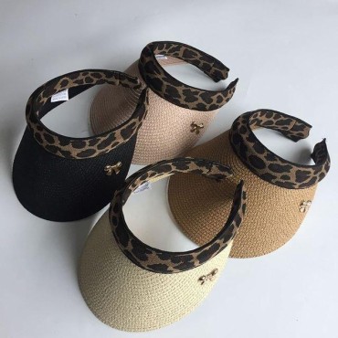 Daisy Embroidery Cotton Empty Top Hat Cycling Visors Hat Fashion Women Breathable Sun Hat Sports Cap Baseball Hat Tennis Cap