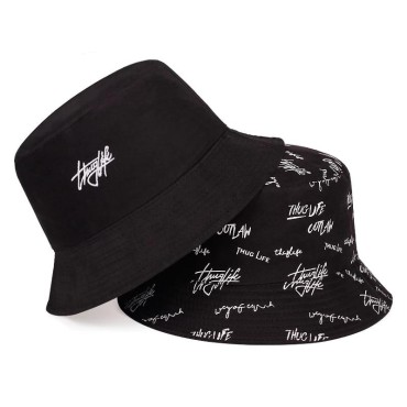 Women Smile Bucket Hat Double Sided Bucket Hat Smiling Face Unisex Fashion Bob Cap Hip Hop Men Summer Cap