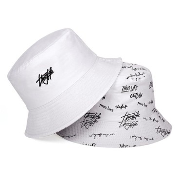 Women Smile Bucket Hat Double Sided Bucket Hat Smiling Face Unisex Fashion Bob Cap Hip Hop Men Summer Cap