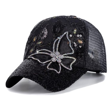 Daisy Embroidery Cotton Empty Top Hat Cycling Visors Hat Fashion Women Breathable Sun Hat Sports Cap Baseball Hat Tennis Cap